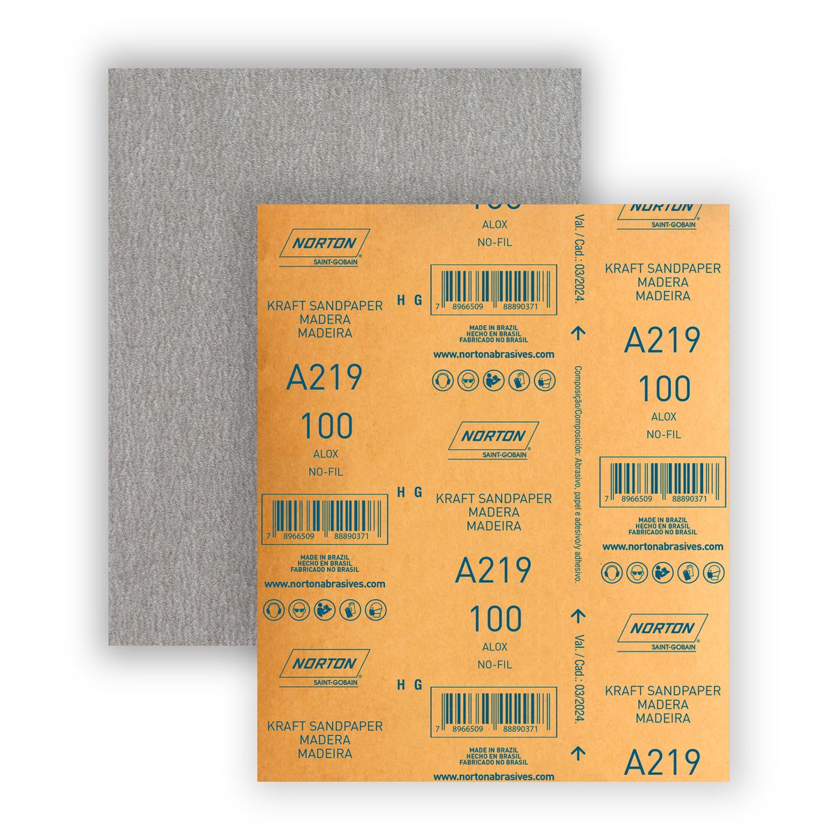 NORTON - Lija Madera A219 Grano 100