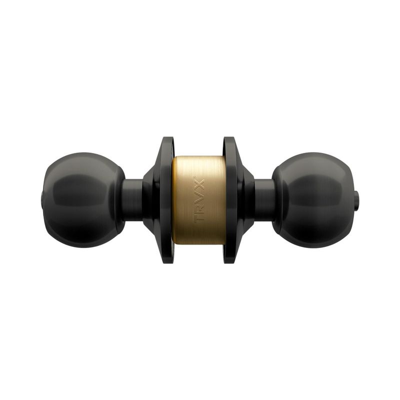 TRAVEX - Cerradura de Pomo Baño NM-2555 Negro Mate