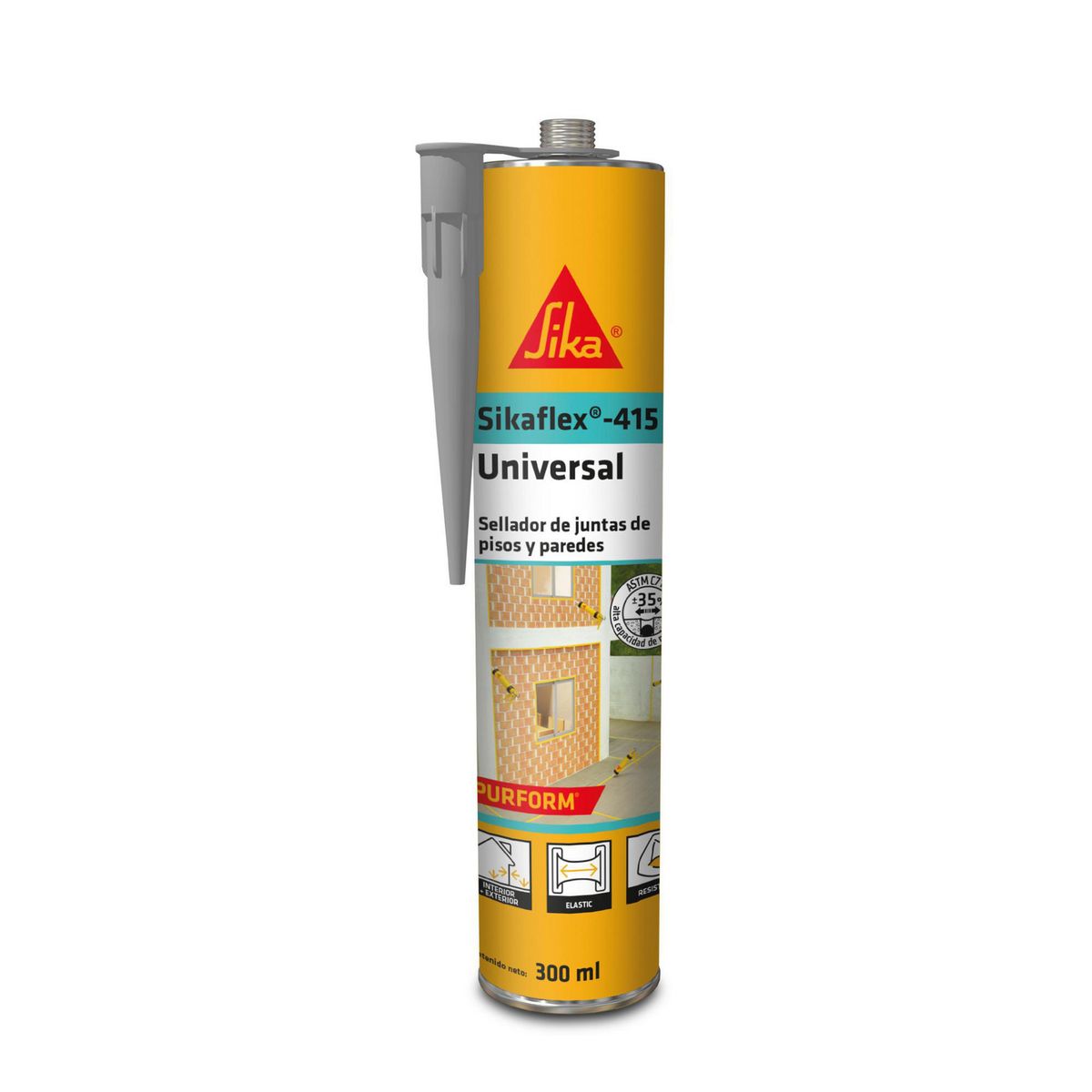 SIKA - Sellador de Juntas de Pisos y Paredes Sikaflex 415 Gris 300 ml