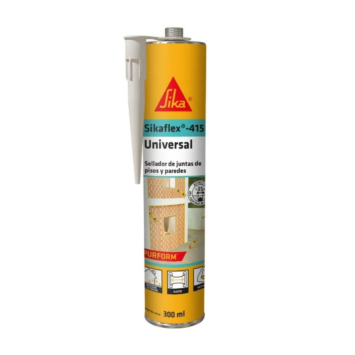 SIKA - Sellador de Juntas de Pisos y Paredes Sikaflex 415 Gris 300 ml