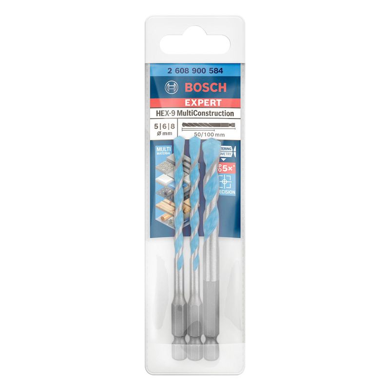 BOSCH - 3 Brocas Bosch Expert HEX9