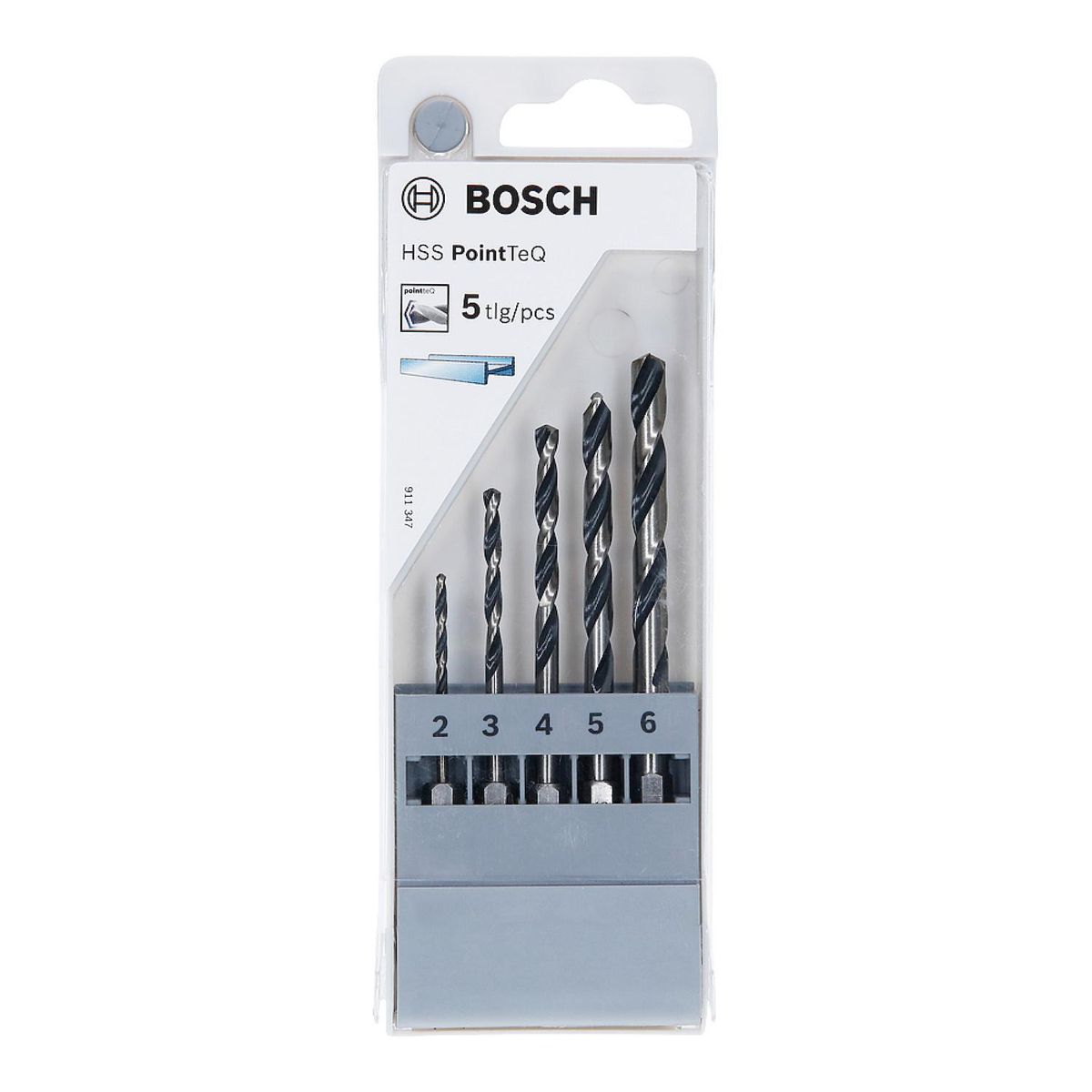 BOSCH - 5 Mechas Hsspointteq 6mm