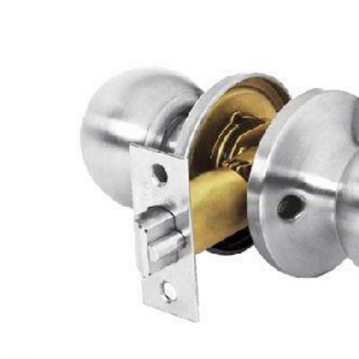 ANDINA - Cerradura de Pomo + 3 Bisagras