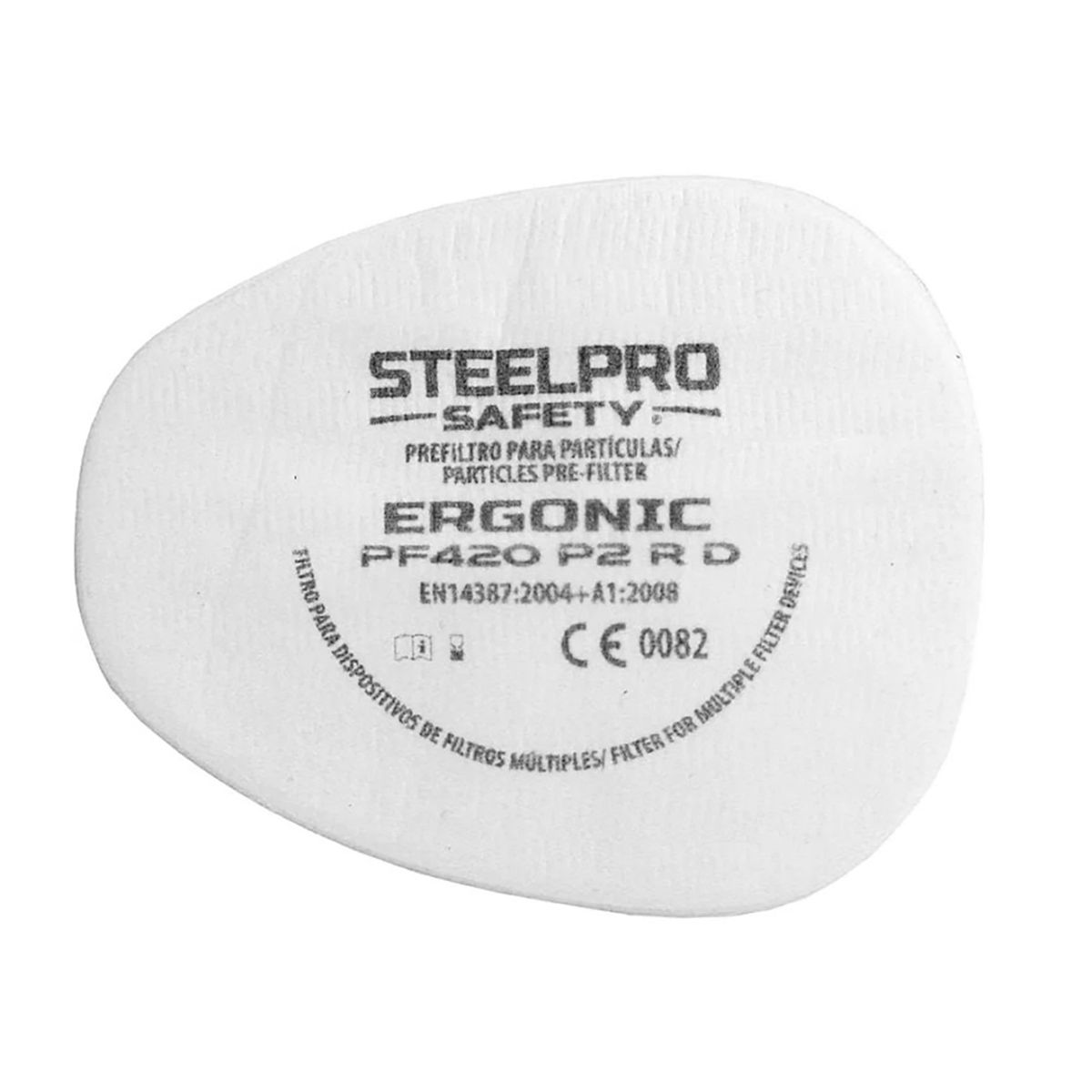  - Prefiltro Ergonic PF420 P2 R D (Paquete X10und)