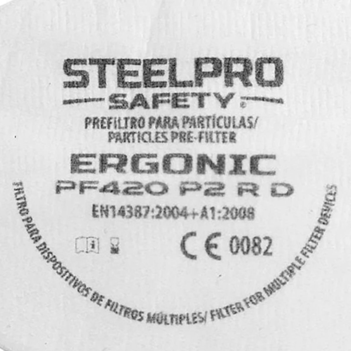  - Prefiltro Ergonic PF420 P2 R D (Paquete X10und)