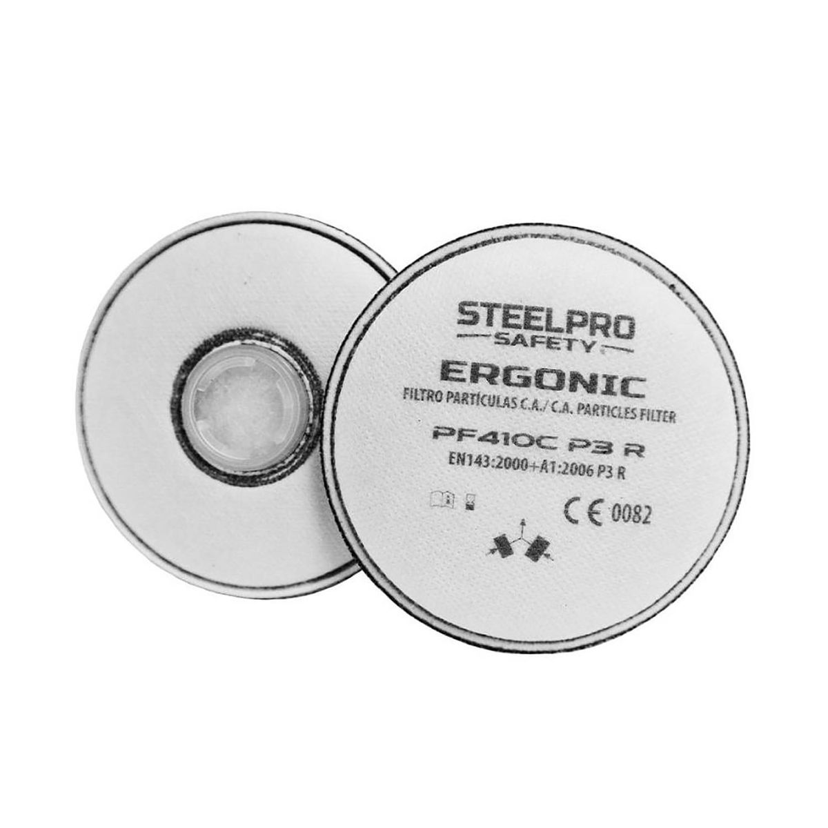  - Filtro Ergonic F410C P3 R Partículas C/CA Niveles Molestos VO Par Tipo Disco