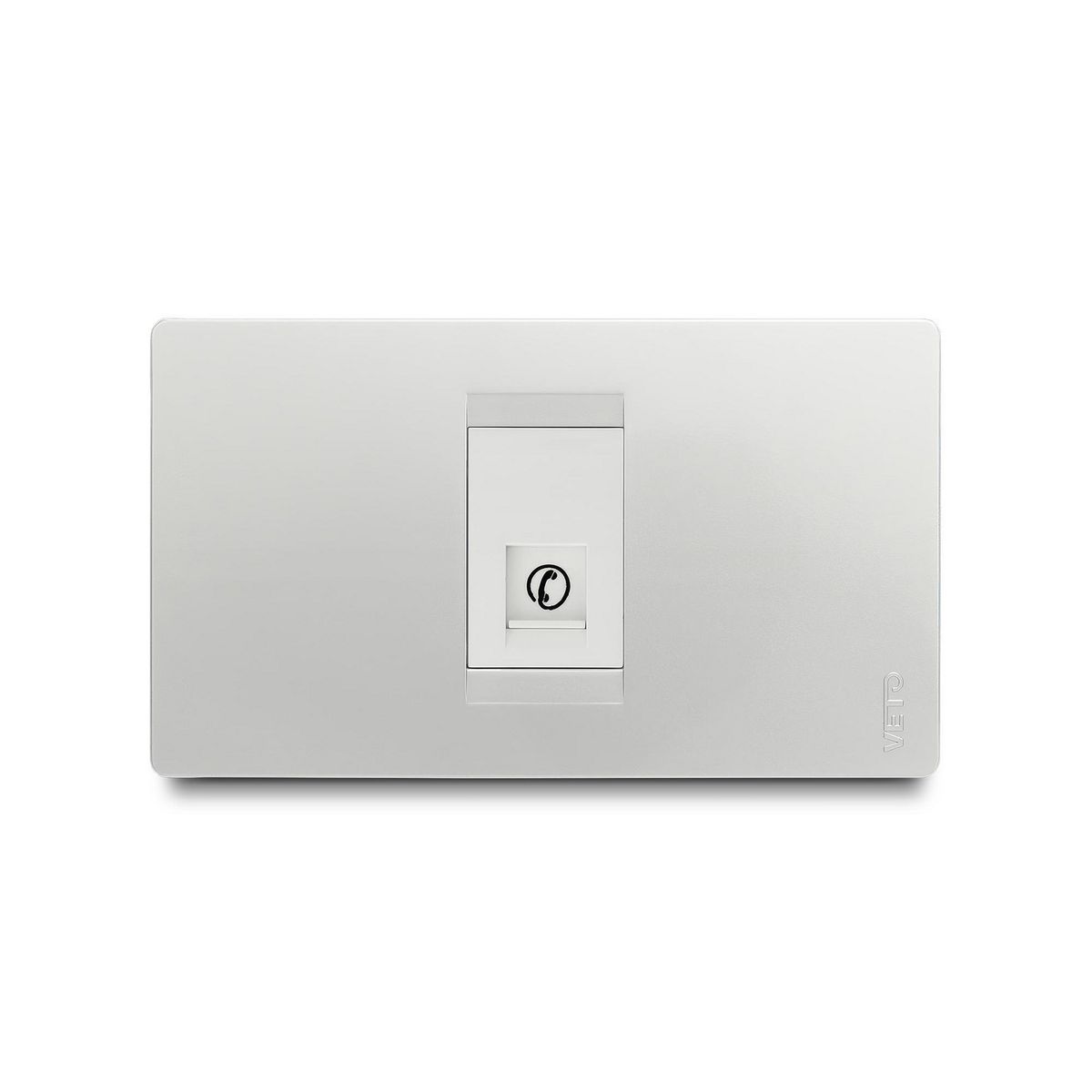 VETO - Jack Teléfono Simple Rj14 Plata Pre31583
