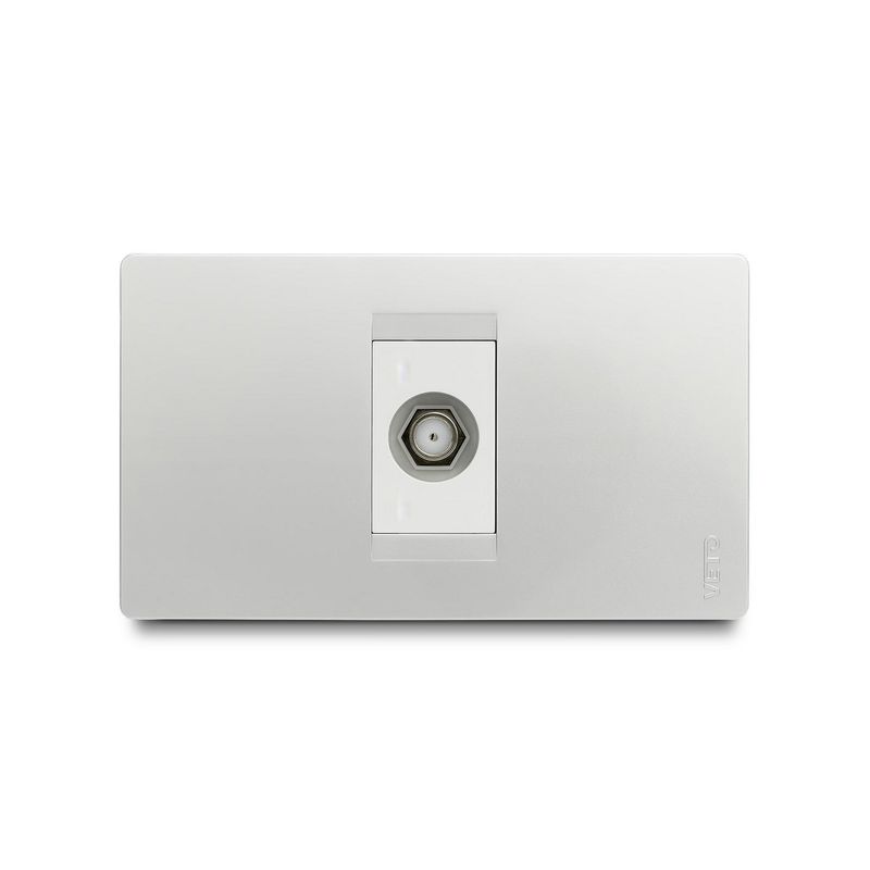 VETO - TOMA COAXIAL SIMPLE TV PLATA