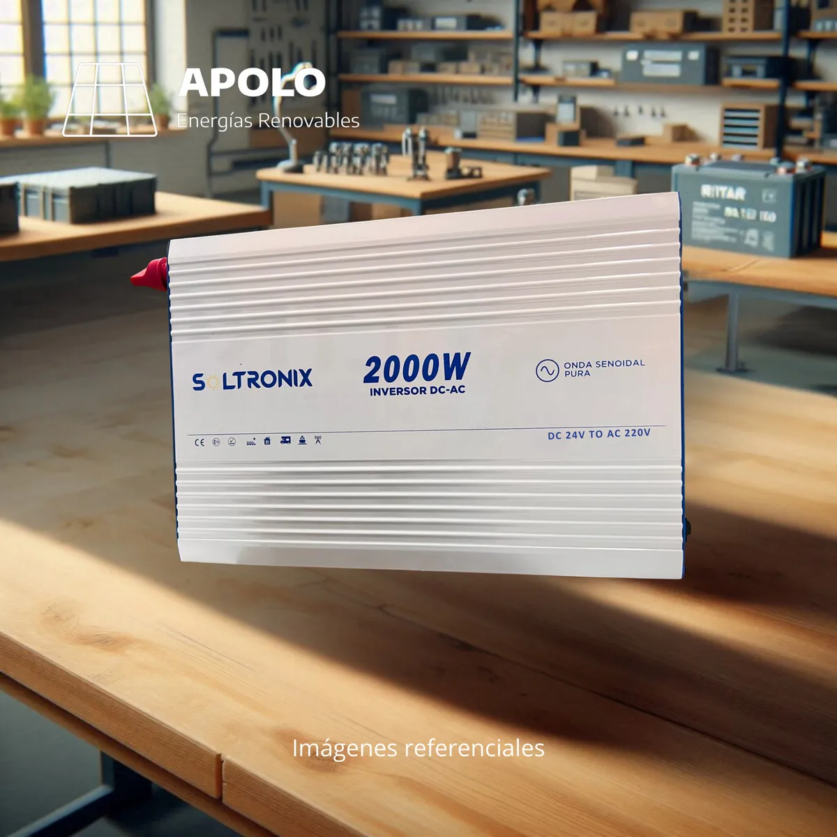 APOLLO - Inversor Soltronix 2000W 24V Onda Pura Apolo