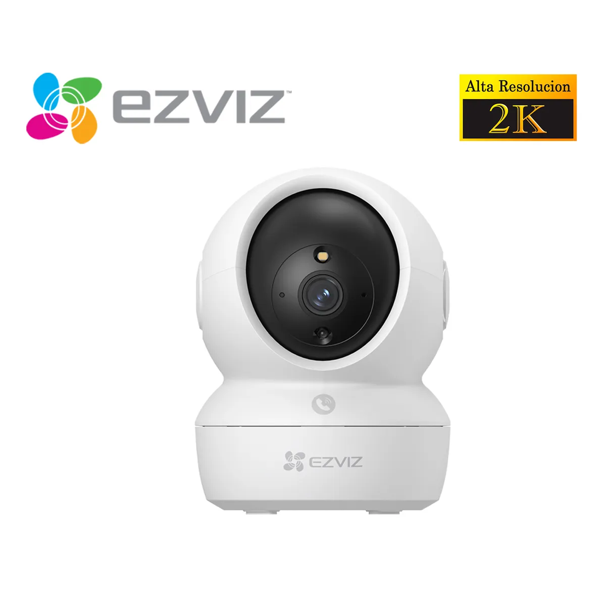 Ezviz - Ezviz Cámara Seguridad Wifi H6C PRO 3MP Gira 360 con Boton Llamada