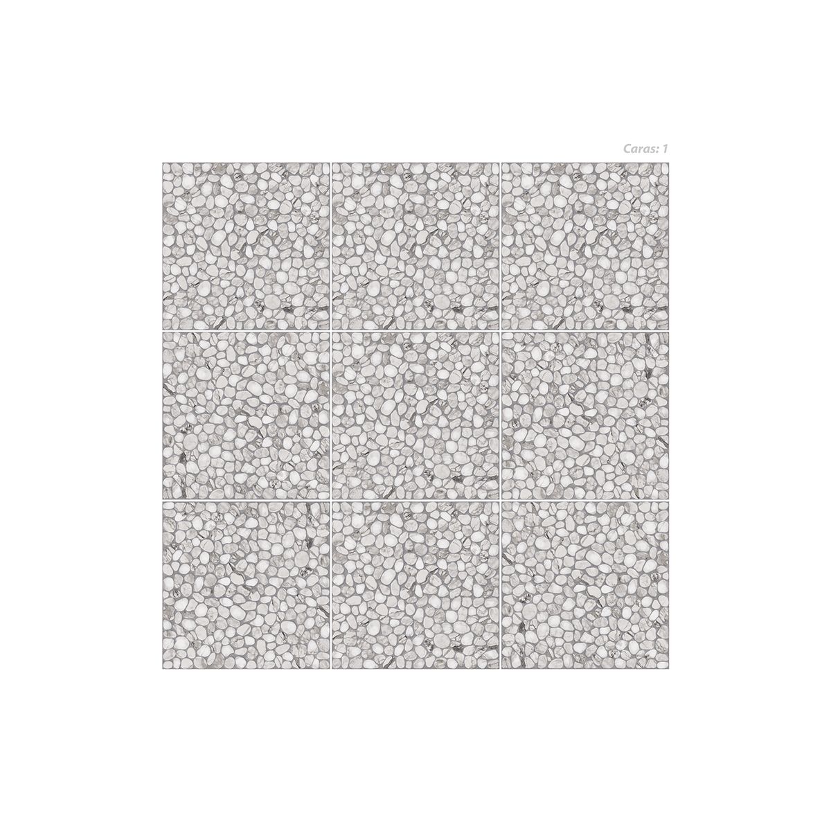 GALA - Cerámica Gris 46x46 Rústico 1.90m2 Matir