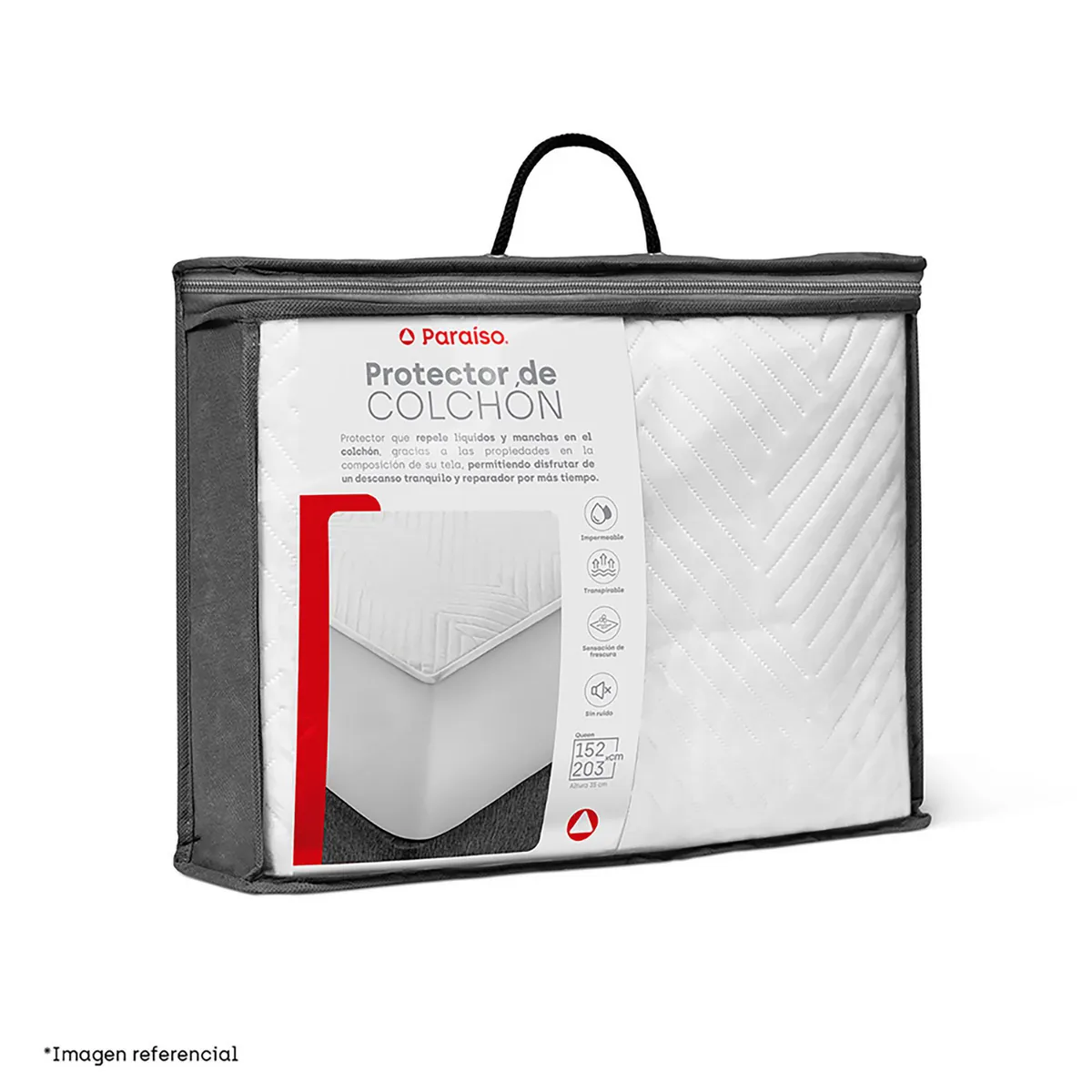 PARAISO - Protector de Colchón Impermeable Queen