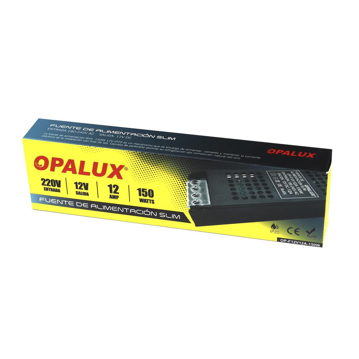 OPALUX - Fuente de Poder 150W/12V 12A