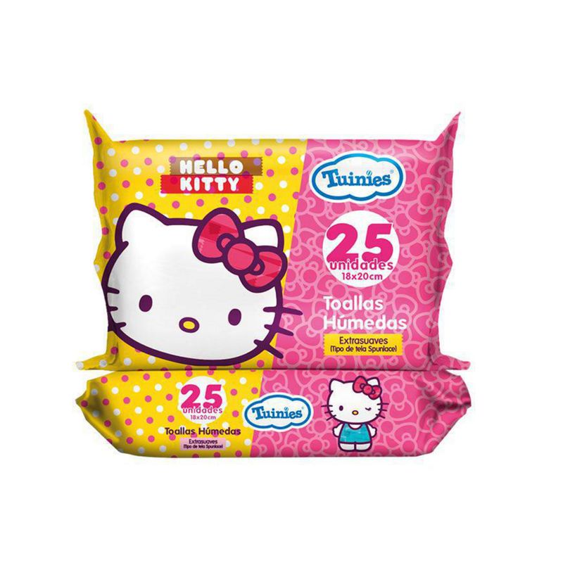 TUINIES - TOALLAS HUMEDAS HELLO KITTY X25