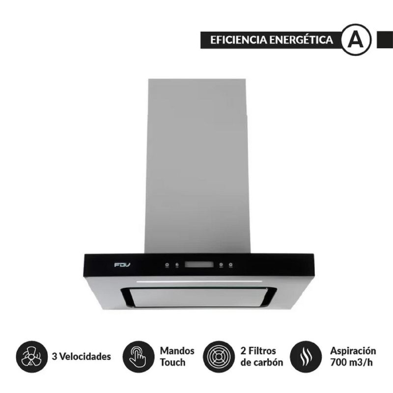 FDV - Campana Extractora Deluxe Decorativa Chef 60 Cm Fdv