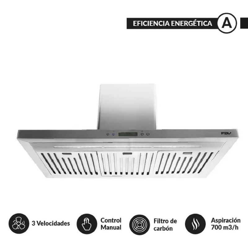 FDV - Campana Extractora Isla Elite 90 Cm 2.0 Fdv