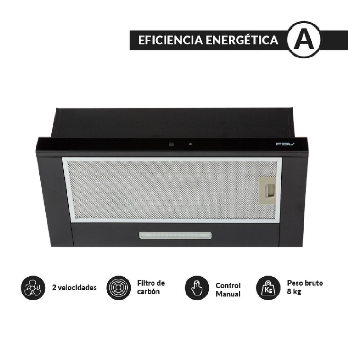 FDV - Campana Twin Black 60cm