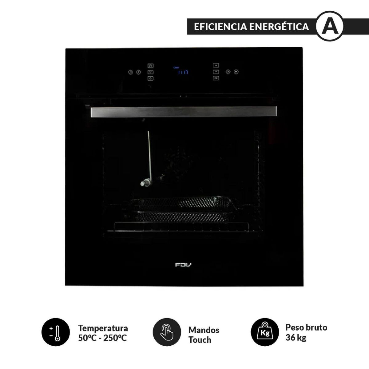 FDV - Horno Eléctrico Empotrable Elite Touch 67 L Air Fryer Fdv