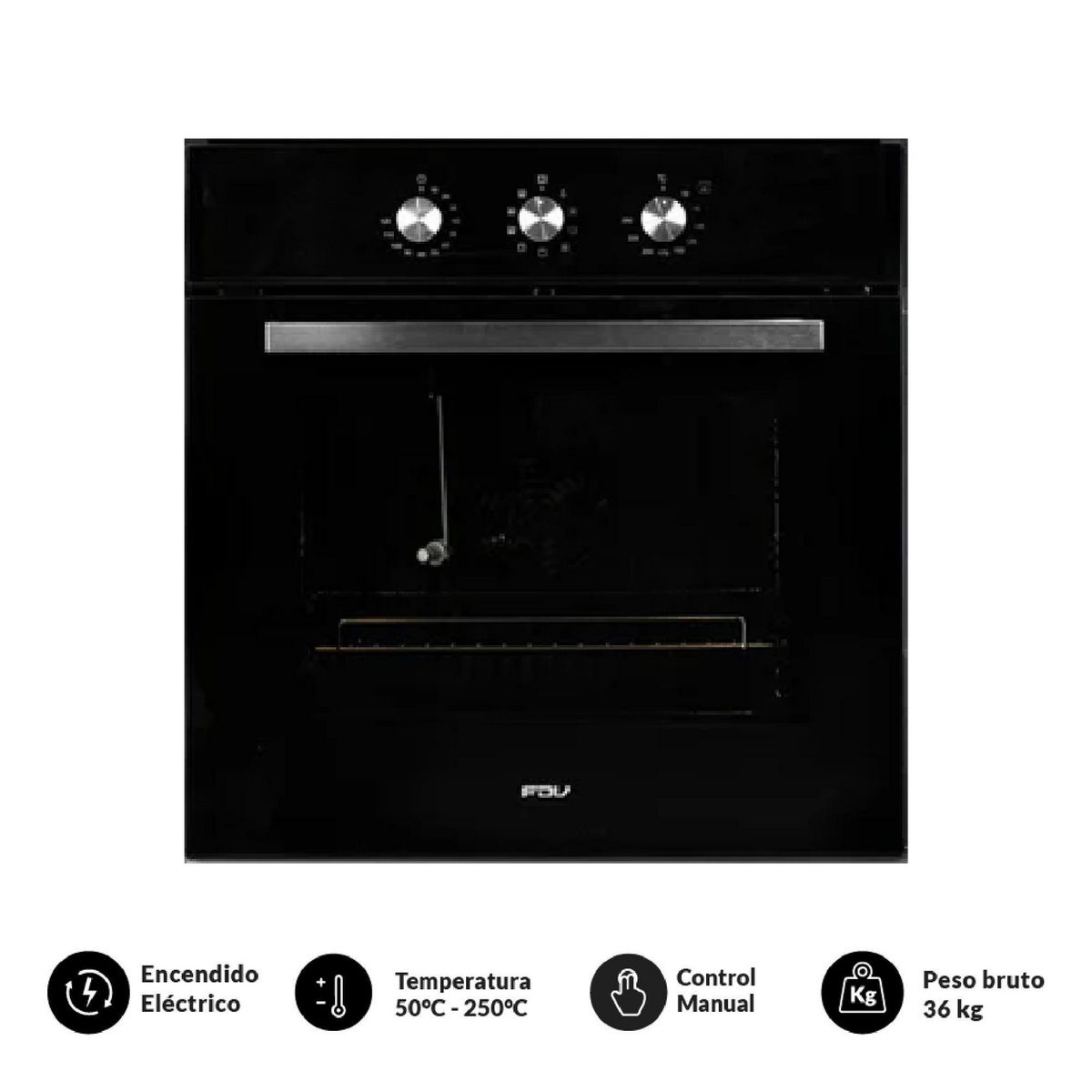 FDV - Horno Eléctrico Empotrable Style Turbo 67 L Fdv