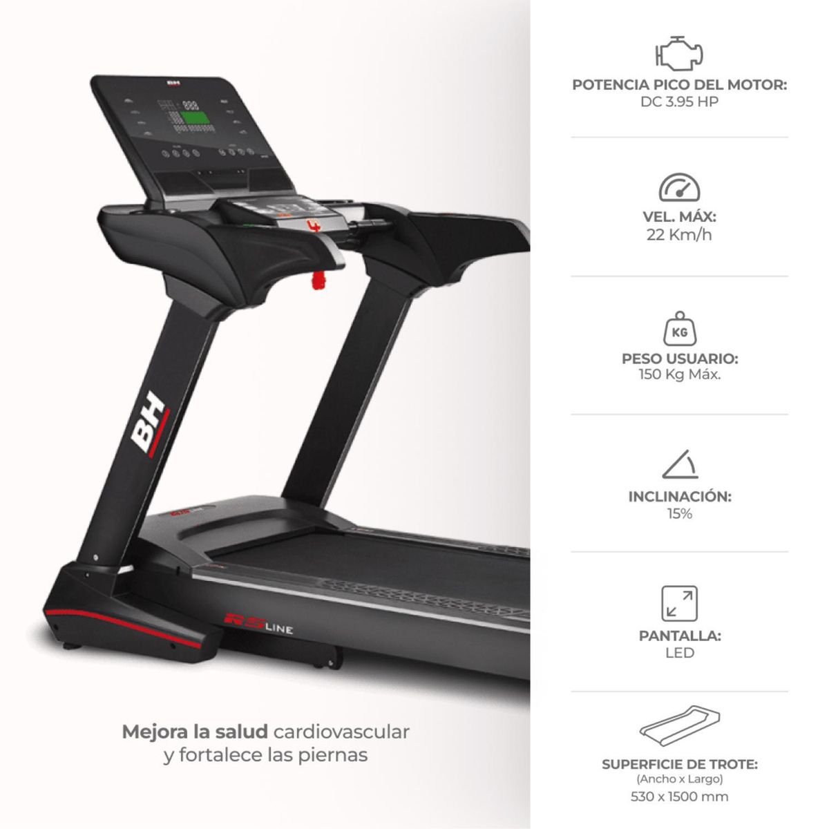 MONARK - Trotadora Eléctrica BH RS900