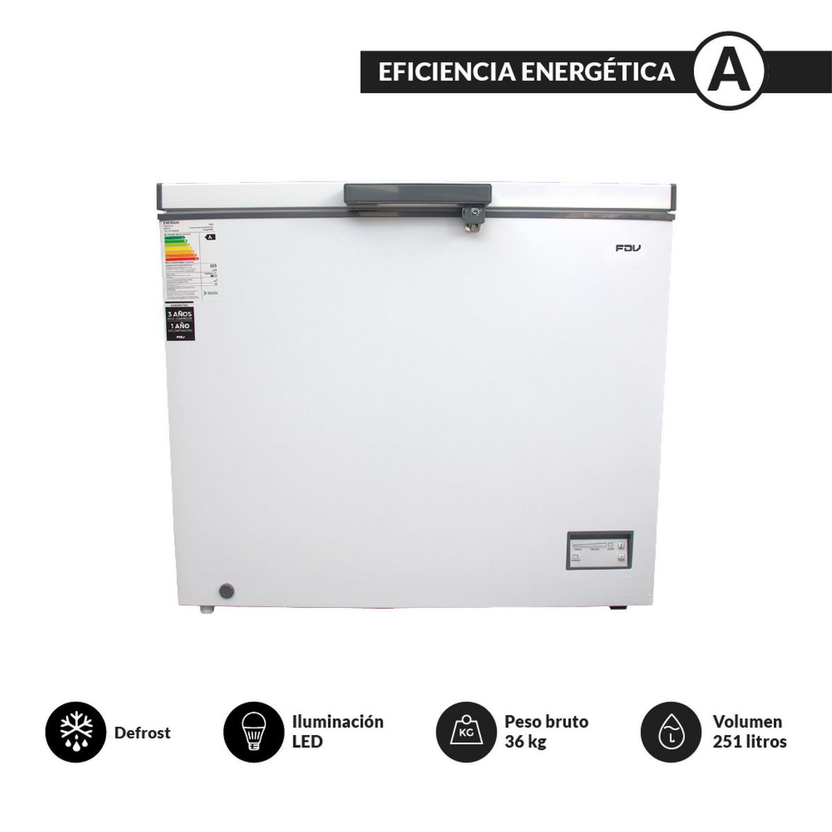 FDV - Congelador Horizontal Blanco 251L