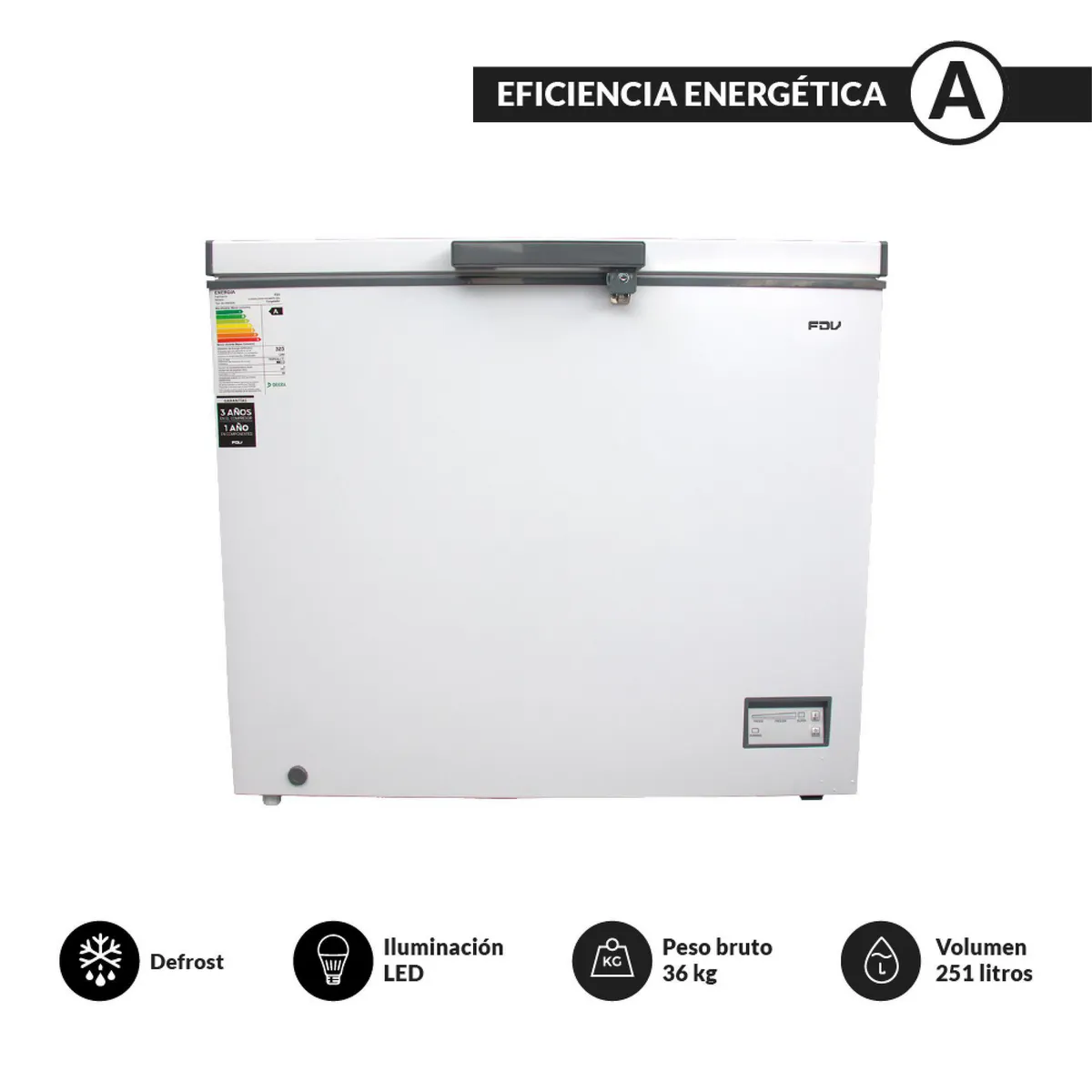 FDV - Congelador Horizontal Blanco 251L