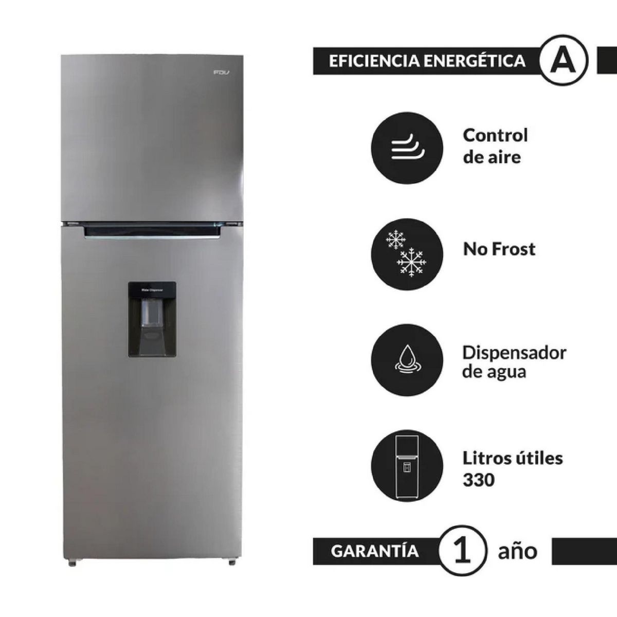 FDV - Refrigeradora FDV 331L Top Freezer 2 Puertas Combi Elegance
