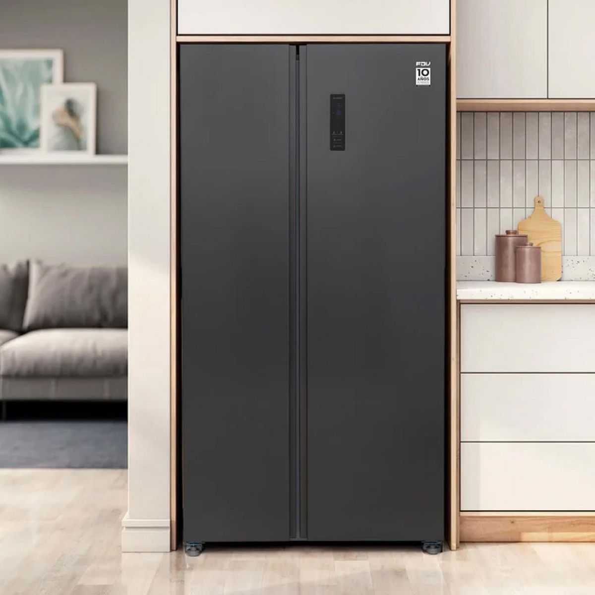 FDV - Refrigeradora FDV 436L Side By Side 2 Puertas Slim Black