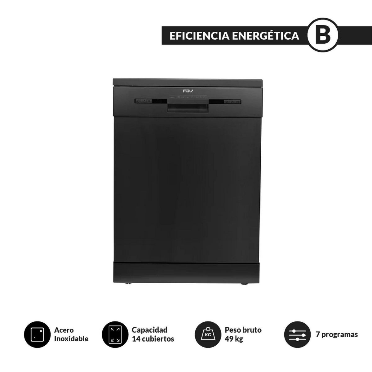 FDV - Lavavajillas Element Negro