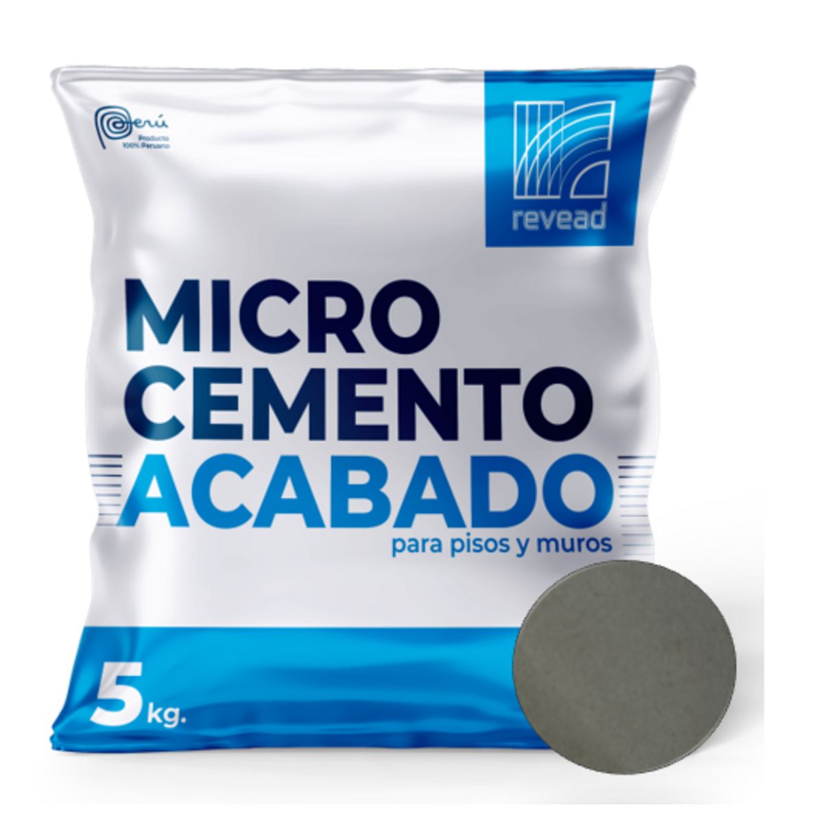  - Micropiso Acabado Gris Medio Mate 5 kg