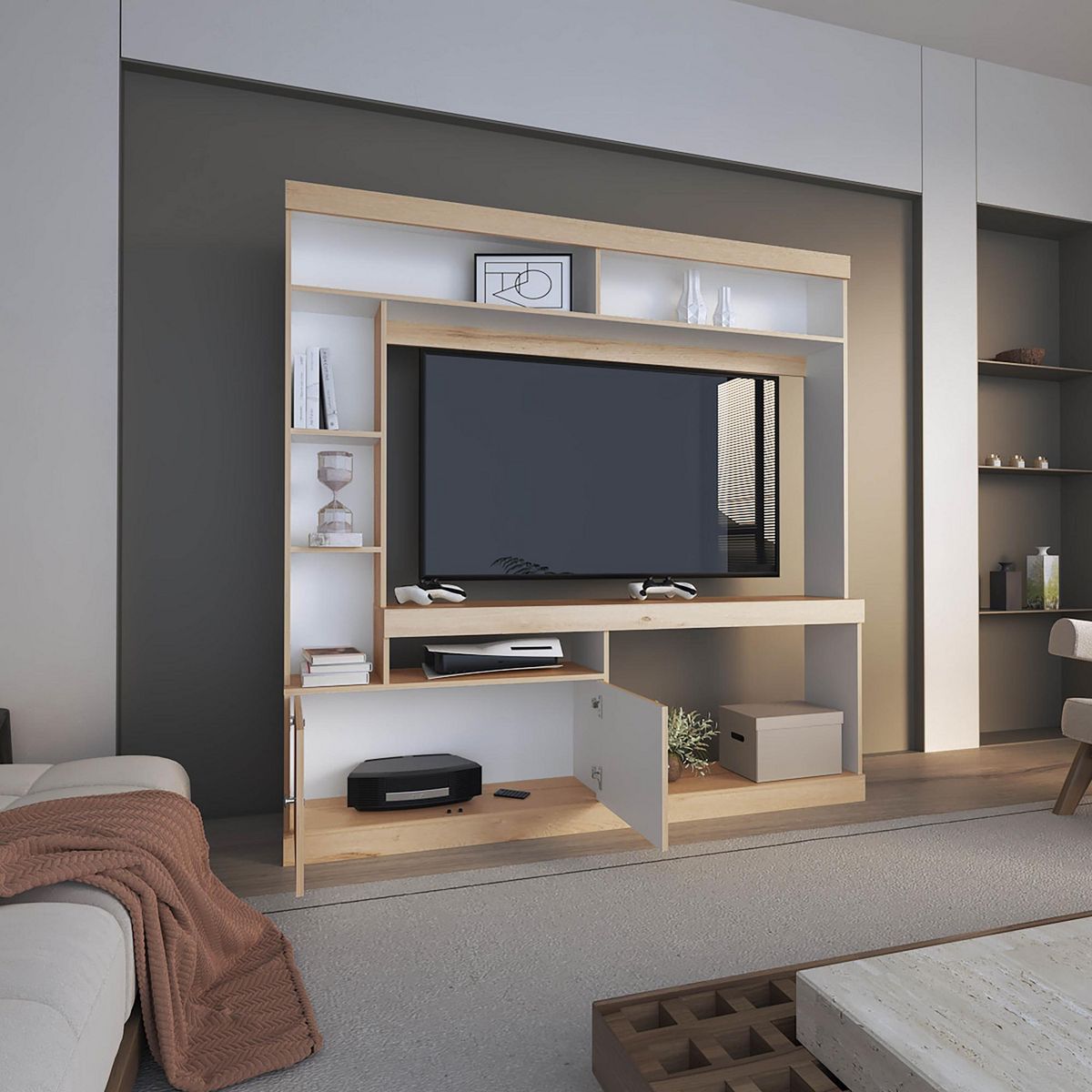 TUHOME - Mueble para TV 55" Classic Color Duna