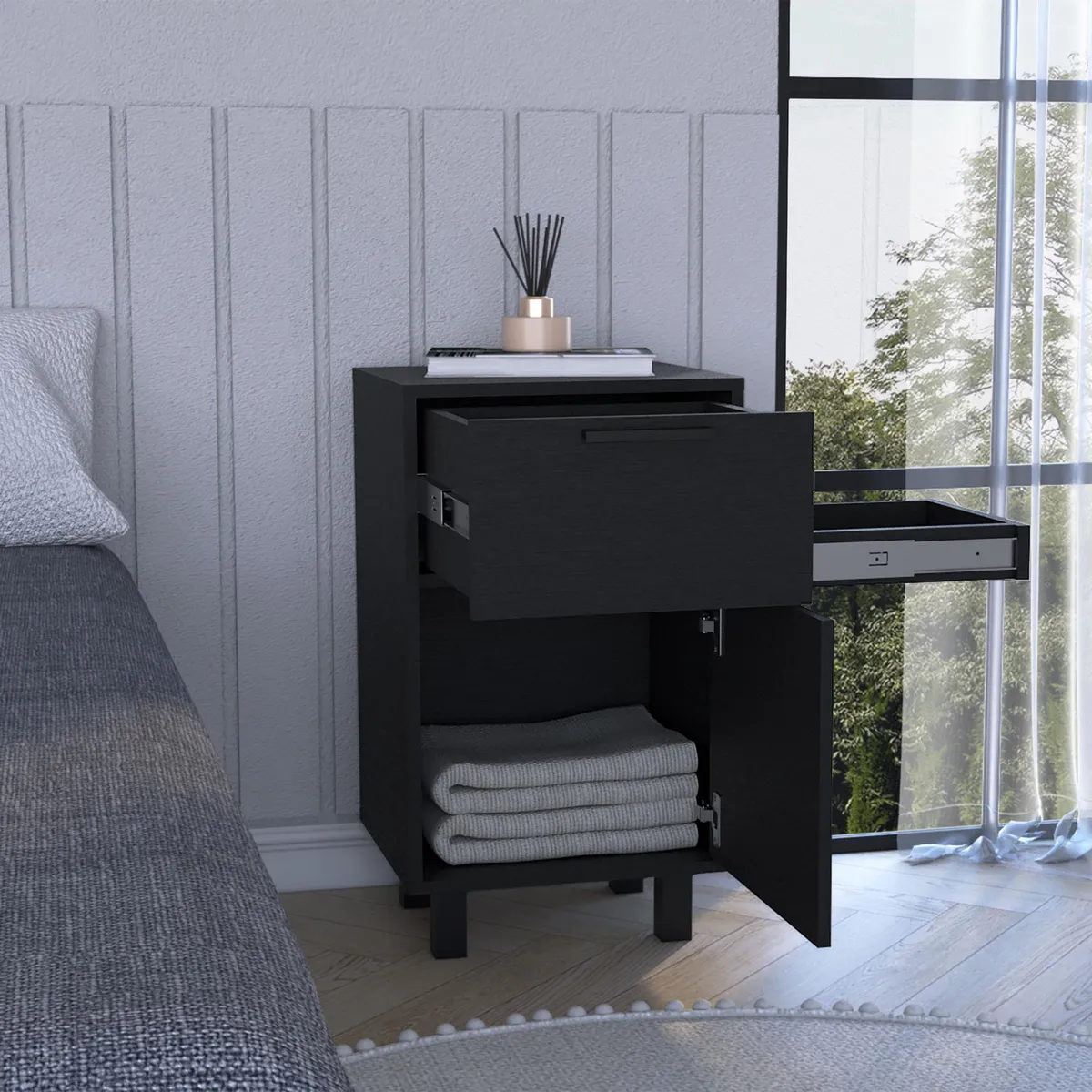 TUHOME - Velador Secret Wengue