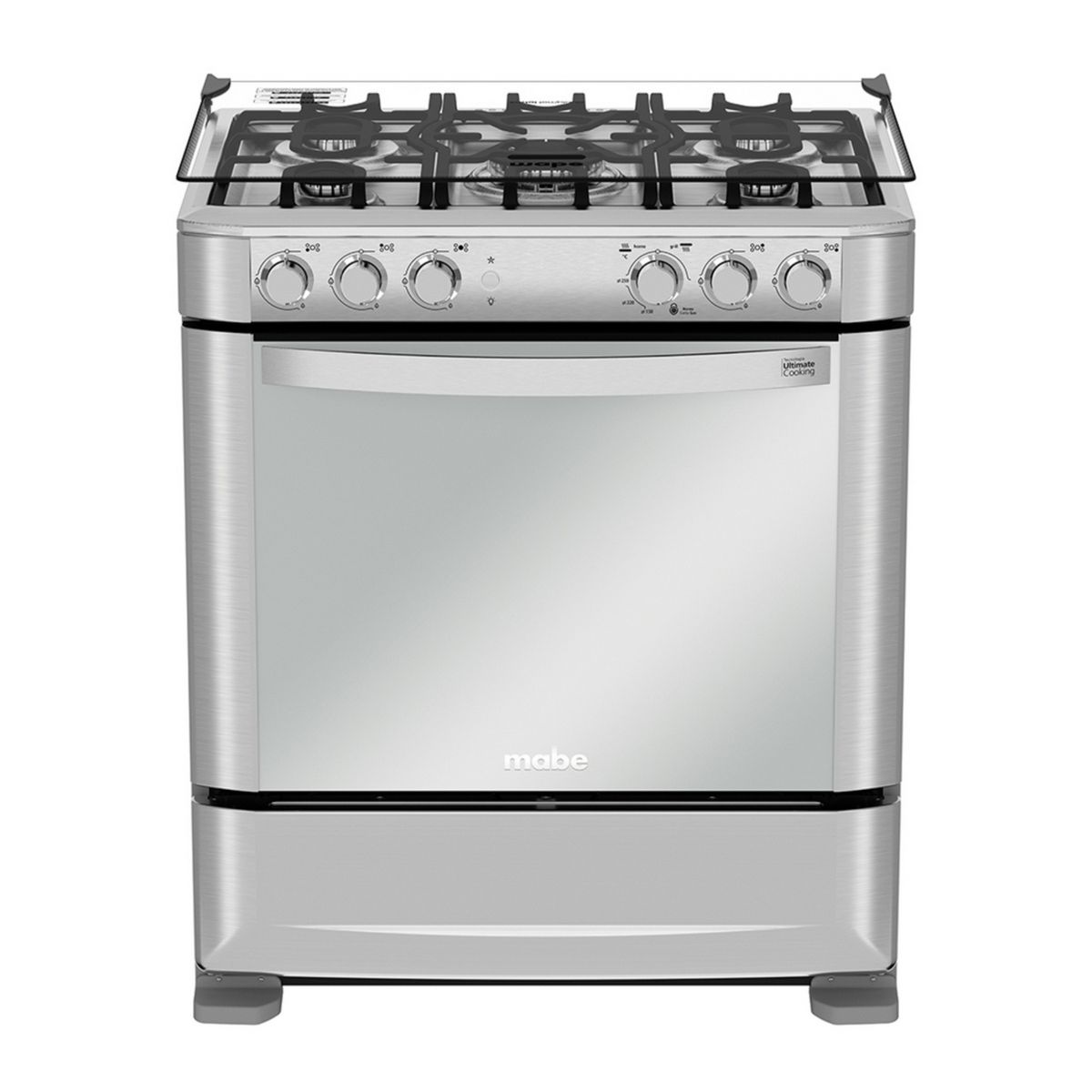 MABE - Cocina de Pie a Gas 5 Hornillas Mabe CMP7640FX0 Inox