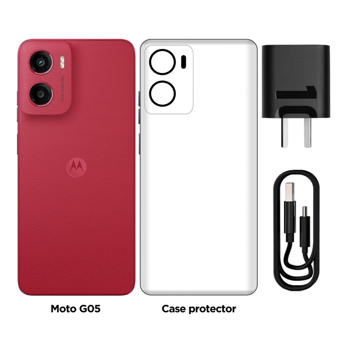 MOTOROLA - Celular Motorola G05 XT2523-2 Sc 4GB 128GB Rojo