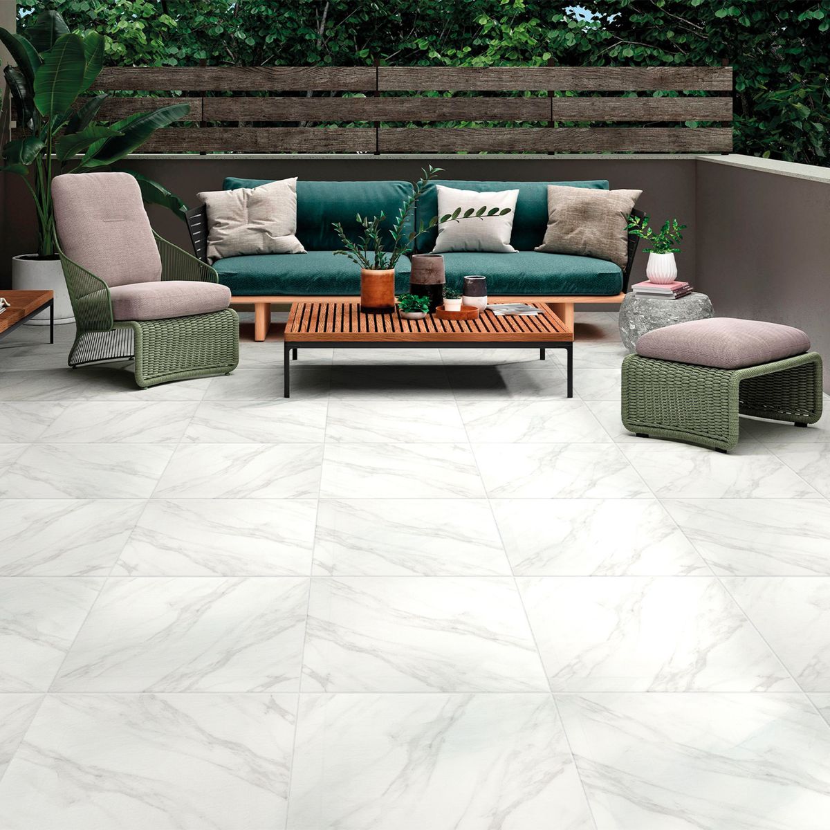 CELIMA - Porcelanato Blanco 61x61cm Moderno 1.48m2
