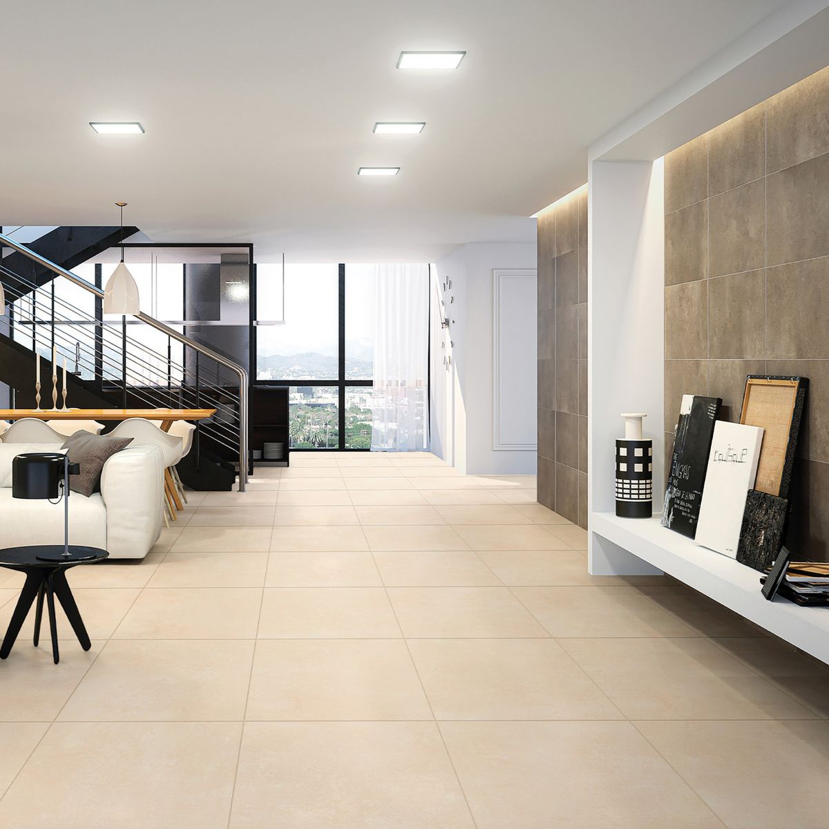 CELIMA - Porcelanato Beige Cementicio 60x60cm 1.44m2