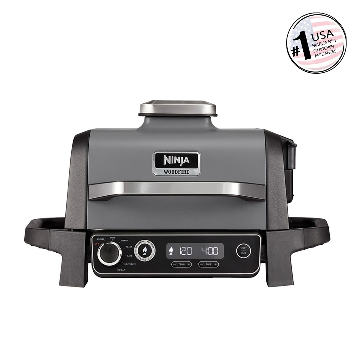 NINJA - Parrilla Eléctrica con Ahumador Woodfire Ninja