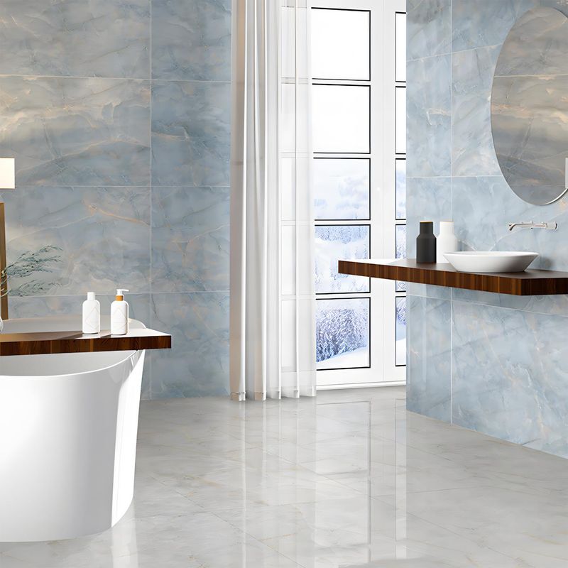 GRAIMAN - Porcelanato Azul Marmol 60x120cm 2.16m2 On ice