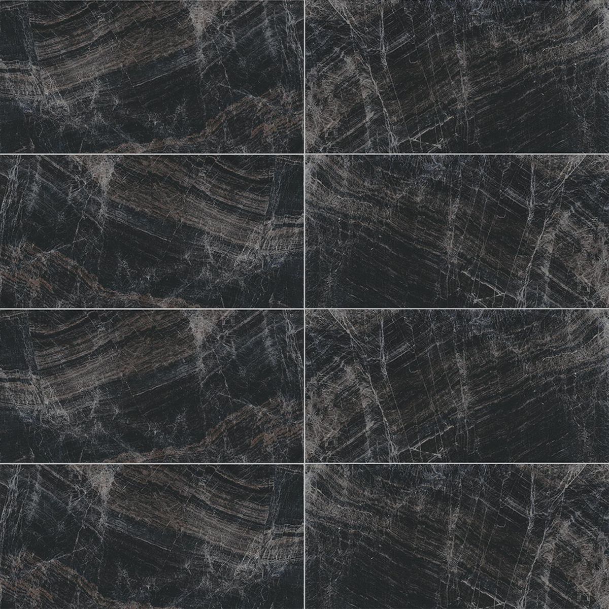 GRAIMAN - Porcelanato Negro Marmol 60x120cm 2.16m2 Blackstone