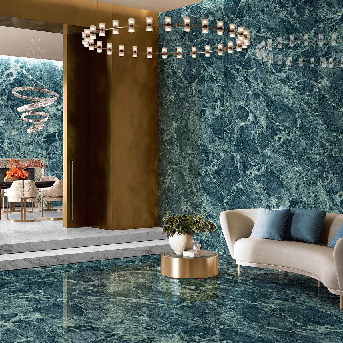  - Porcelanato Enigmatic Turquoise Pulido 60x120cm 2.16m2