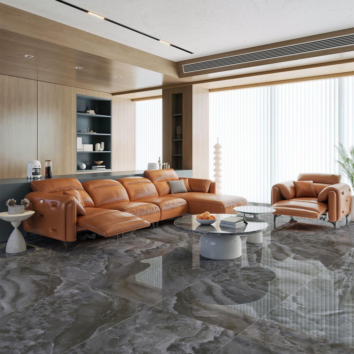  - Porcelanato Enigmatic Grey Pulido 60x120cm 2.16m2