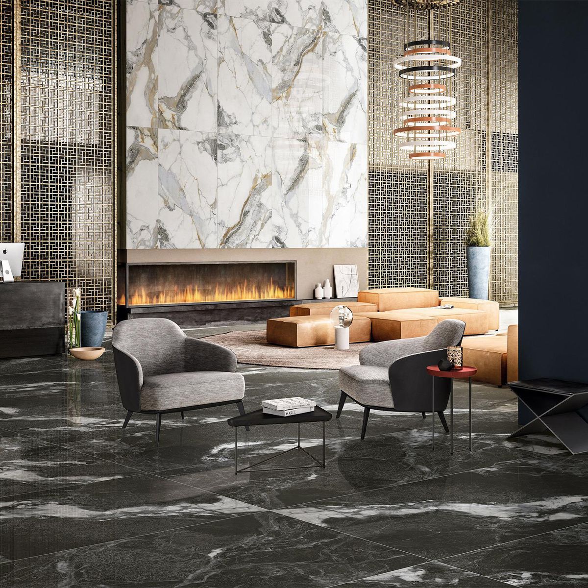  - Porcelanato Enigmatic Black Pulido 60x120cm 2.16m2