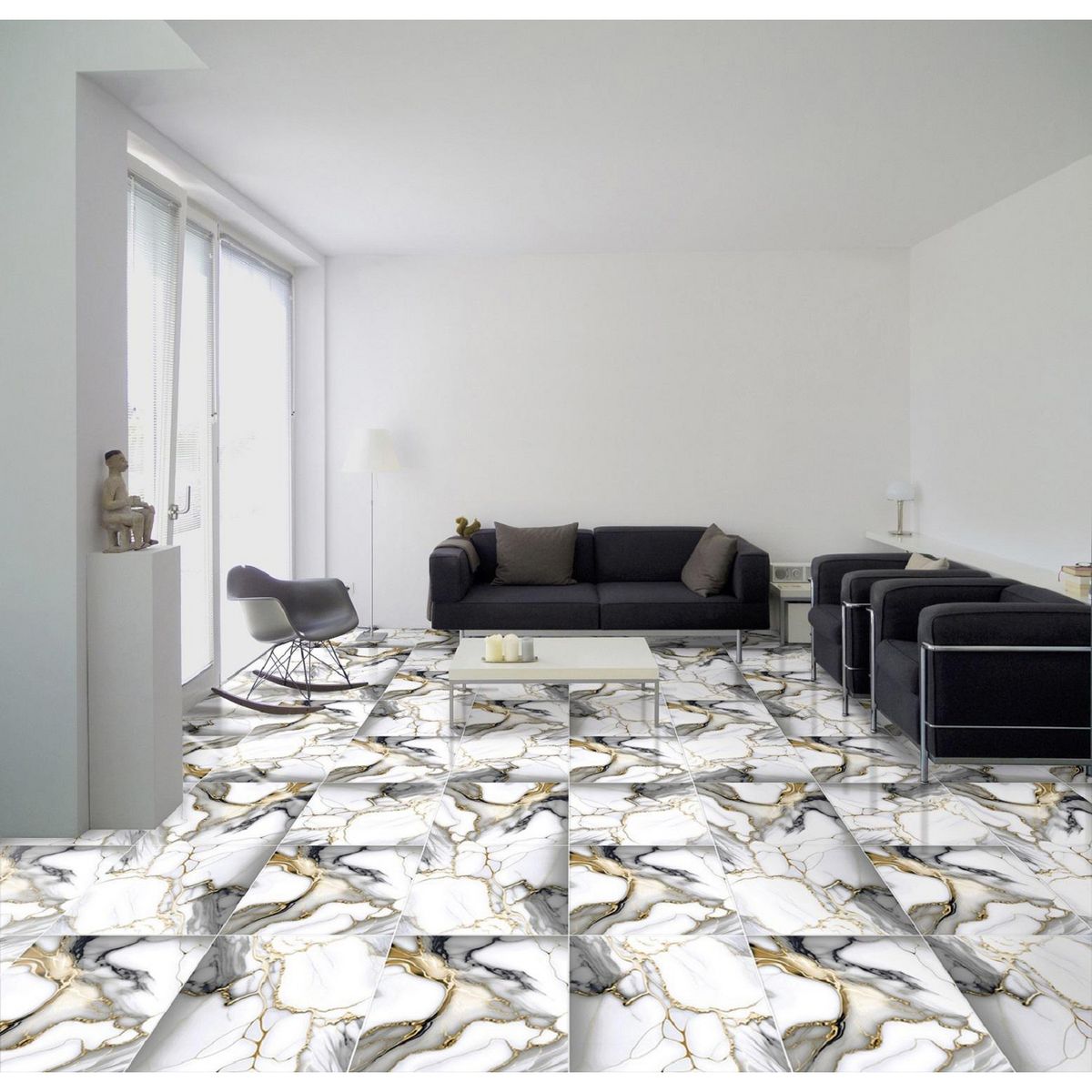 SAN LORENZO - Cerámica Mix Marmolizado 45X45cm 2.29m2 Canopues