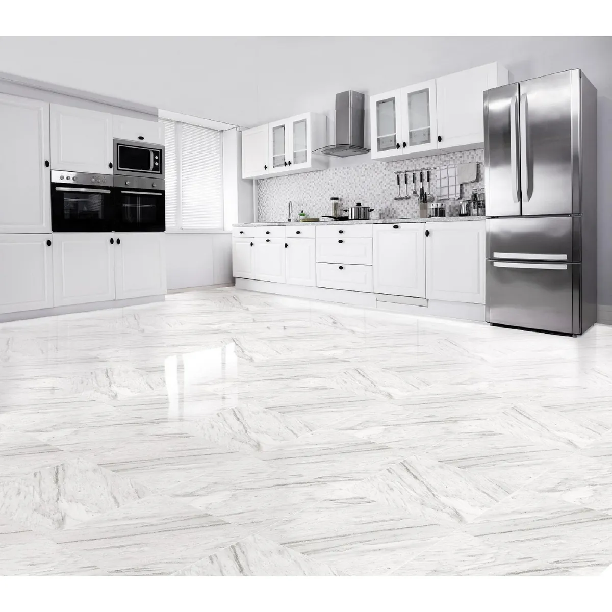 SCOP - Cerámica Blanco Marmolizado 45X45cm 2.29m2 Satín Artica