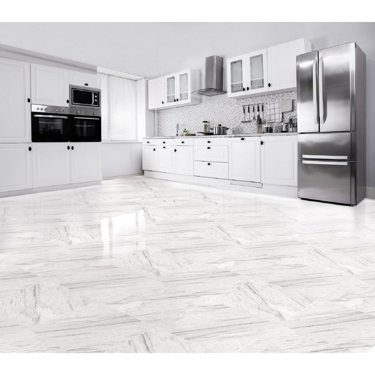 SCOP - Cerámica Blanco Marmolizado 45X45cm 2.29m2 Satín Artica