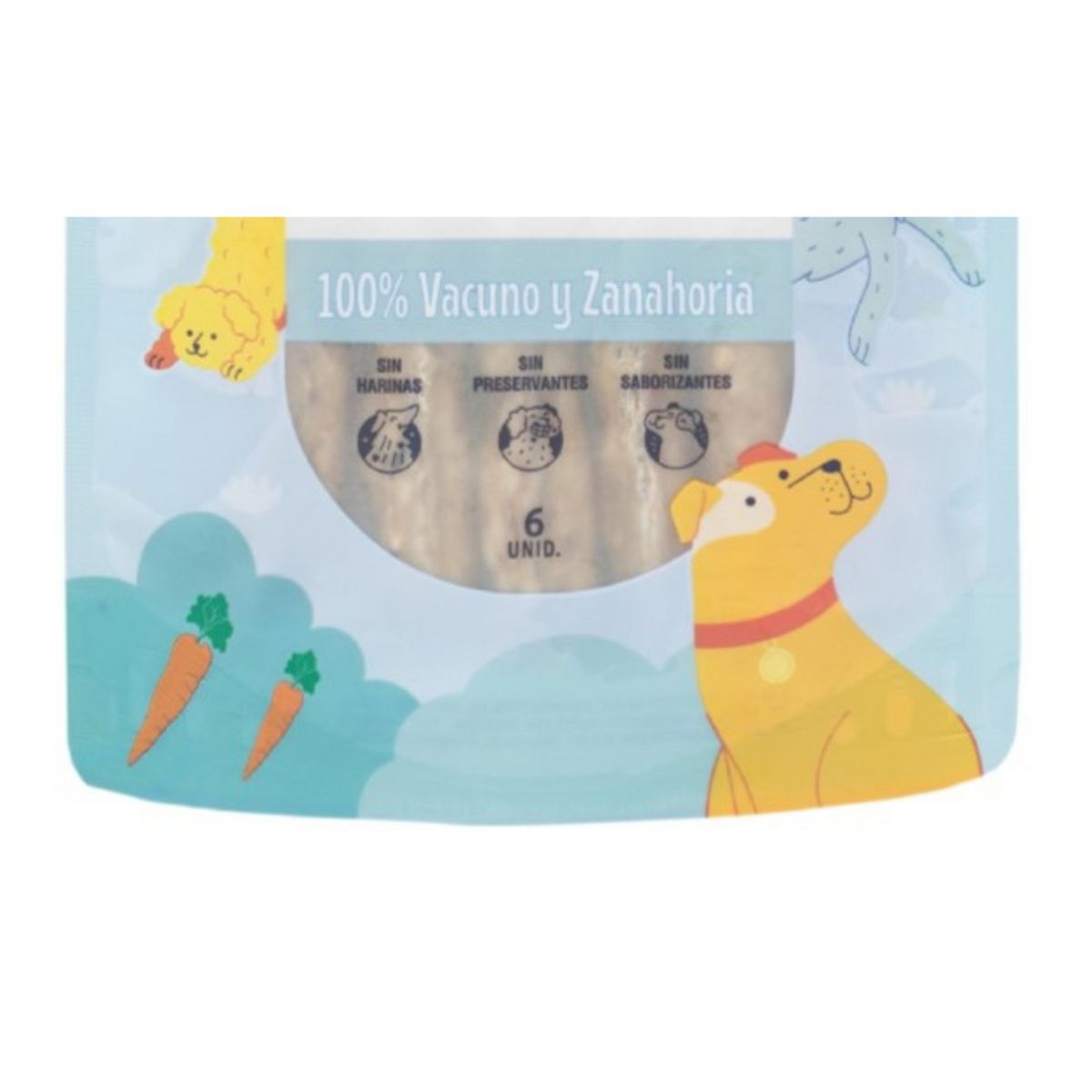 DENTITOY - Barritas Vacuno y Zanahoria 6 Unidades