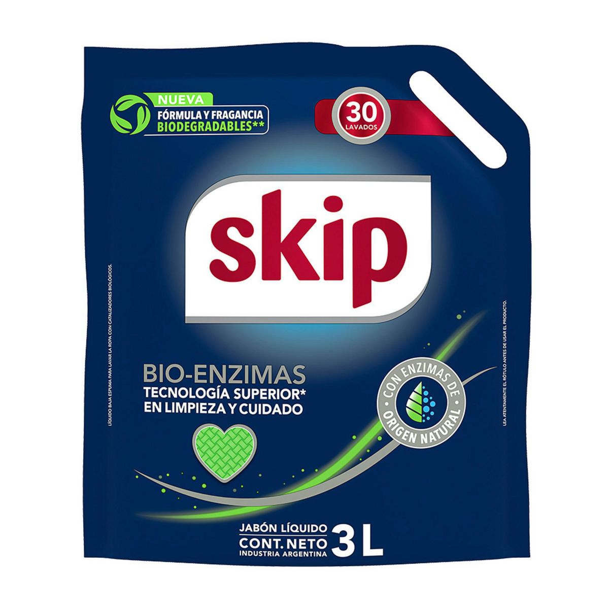SKIP - Skip Bio Enzimas Líquido DP Notas Verdes 3L