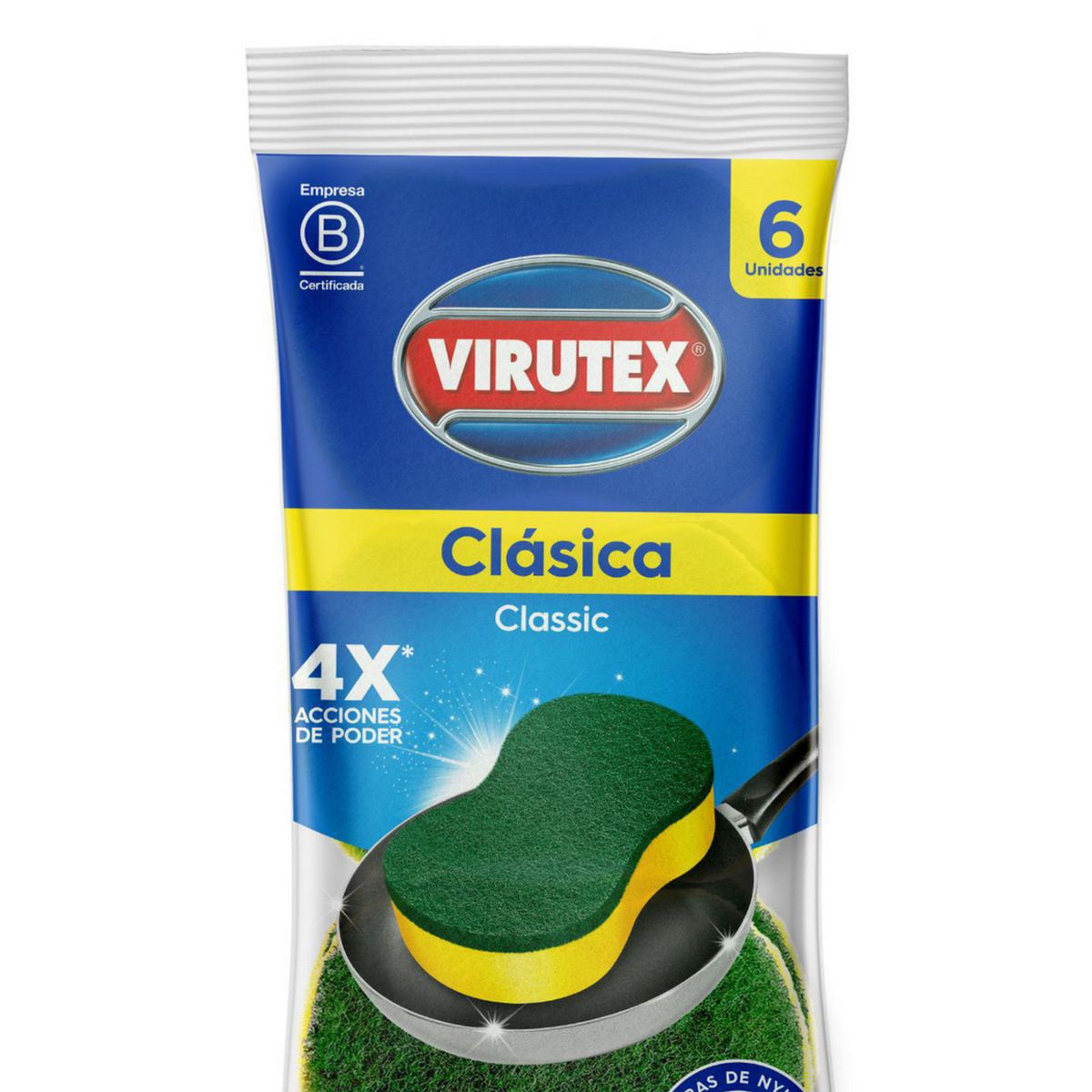 VIRUTEX - Esponja 2 en 1 6und