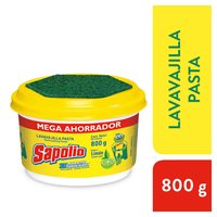 Lavavajilla en Pasta Limón Sapolio 800g