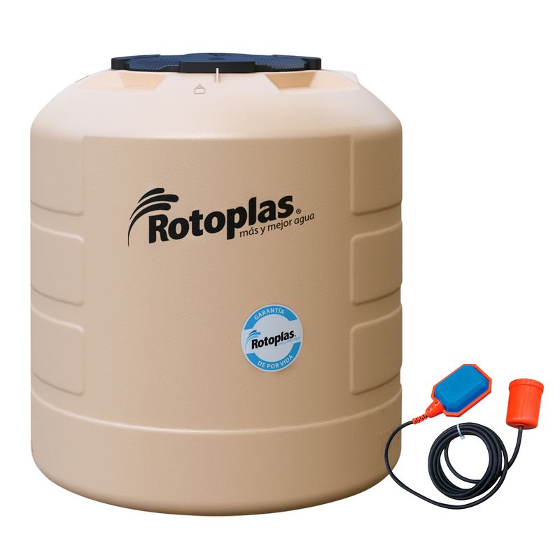 ROTOPLAS - Tanque Plus + 1100L Gdpv Rotoplas + Pack Electronivel 3 Metros + Válvula de Pie Rotoplas